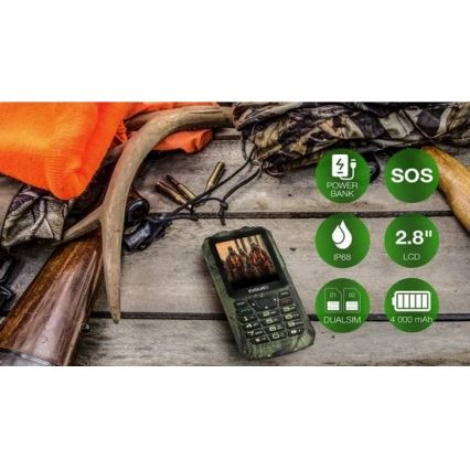 Evolveo - StrongPhone Z6 vízálló Dual SIM telefon vadászkamuflázs
