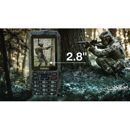 Evolveo - StrongPhone Z6 vízálló Dual SIM telefon vadászkamuflázs