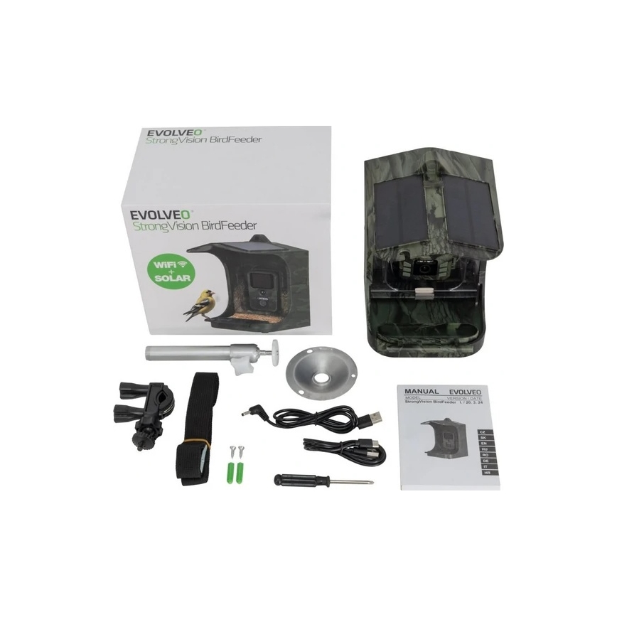 Evolveo - StrongVision BirdFeeder - okos madáretető kamerával és napelemmel