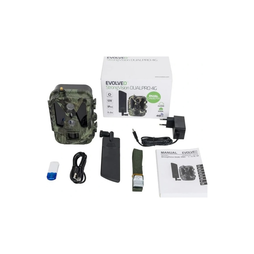 Evolveo - StrongVision Dual PRO 4G vadkamera képküldéssel, 16 GB