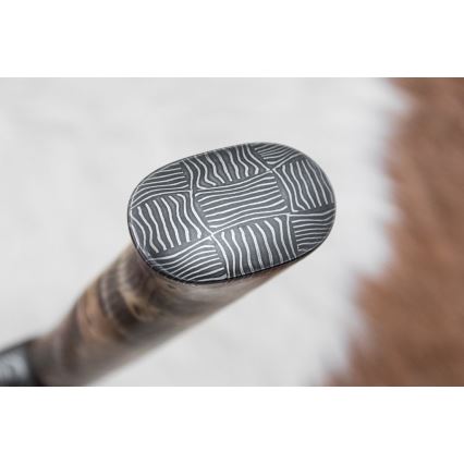 Exkluzív damaszkuszi kés 13 cm gesztenyefa