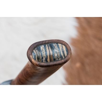 Exkluzív damaszkuszi kés 14,4 cm gesztenyefa/mamutfog