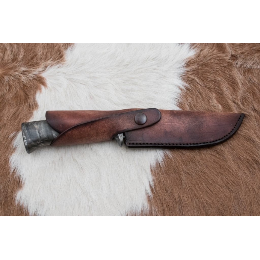 Exkluzív damaszkuszi kés 14 cm kőris