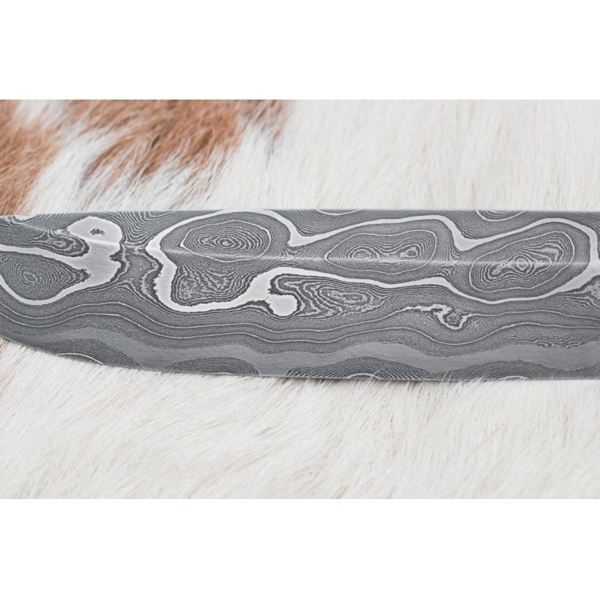 Exkluzív damaszkuszi kés 14 cm kőris