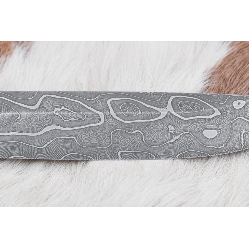 Exkluzív damaszkuszi kés 14 cm kőris