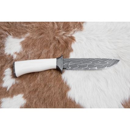 Exkluzív damaszkuszi kés 15 cm mamutagyar
