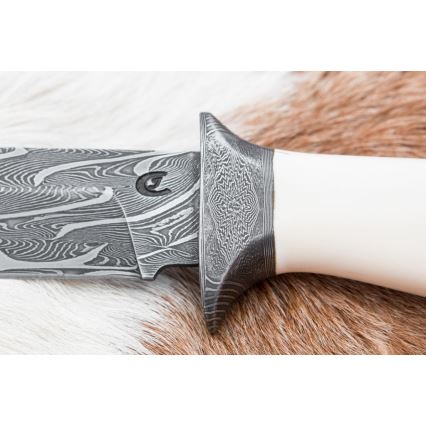 Exkluzív damaszkuszi kés 15 cm mamutagyar