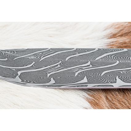 Exkluzív damaszkuszi kés 15 cm mamutagyar