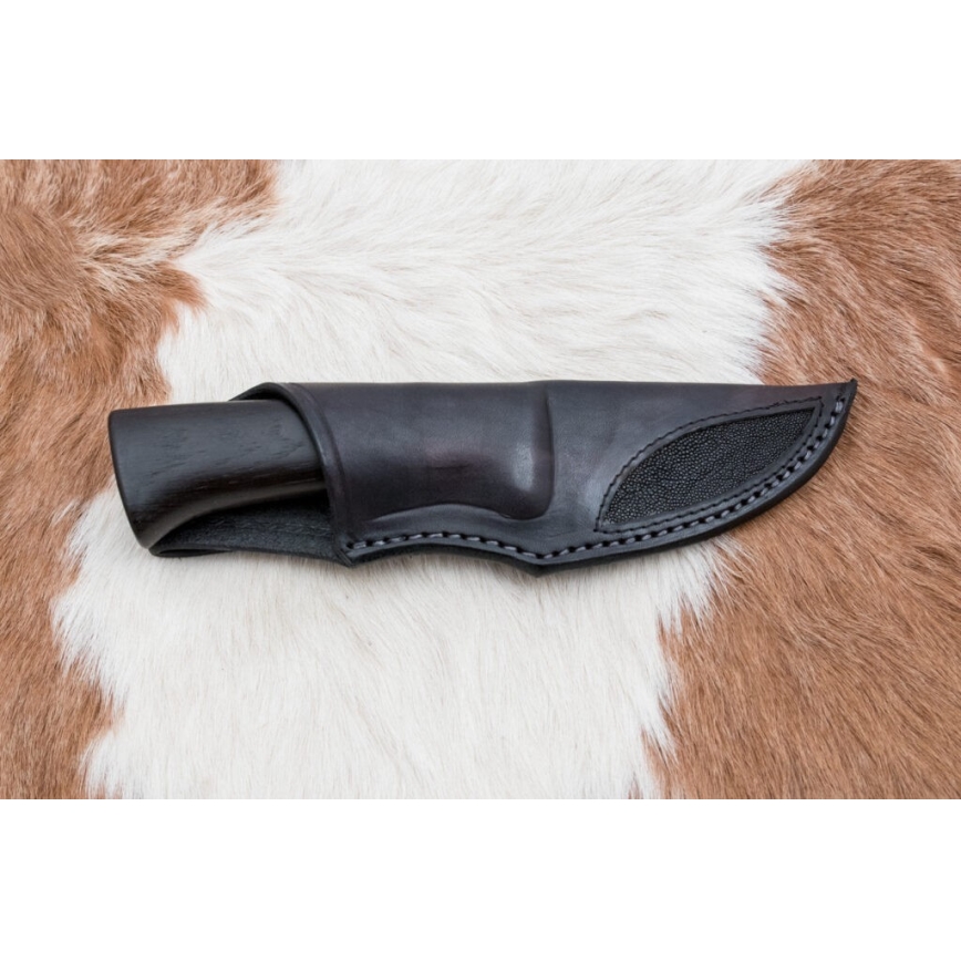 Exkluzív damaszkuszi kés 8,6 cm tölgy/tevecsont