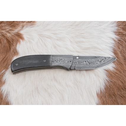 Exkluzív összecsukható damaszkuszi kés 8 cm mamut csont
