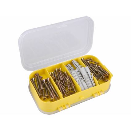 Extol - Csavarkészlet dübelekkel 170 db