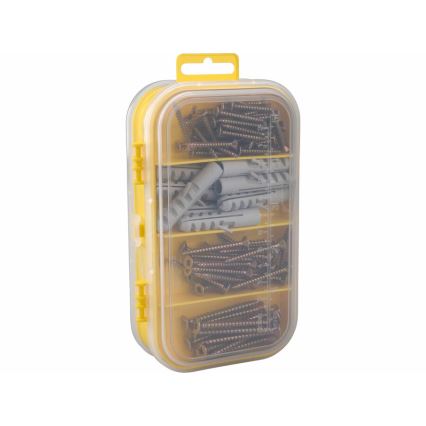 Extol - Csavarkészlet dübelekkel 170 db