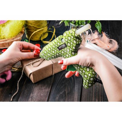 Extol - Forró ragasztópisztoly 40W/230V zöld