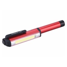 Extol - LED Ceruza világítással LED/3W/3xAAA piros/fekete