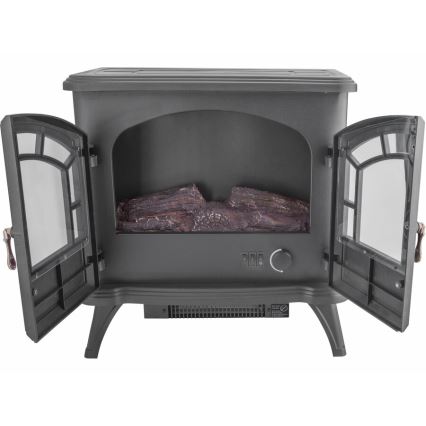 Extol - LED Elektromos kandalló fűtéssel LED/1800W/230V 54,3x52,6 cm