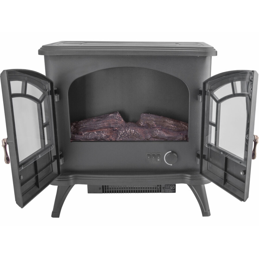 Extol - LED Elektromos kandalló fűtéssel LED/1800W/230V 54,3x52,6 cm