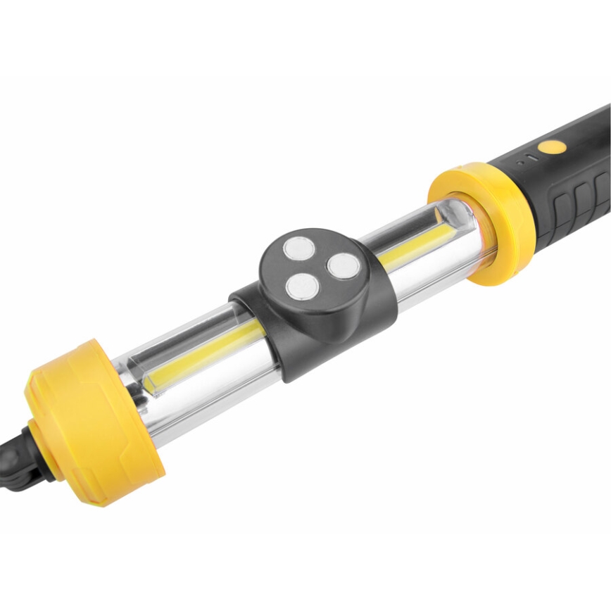 Extol - LED Hordozható újratölthető lámpa LED/2000 mAh/3,6V fekete/sárga