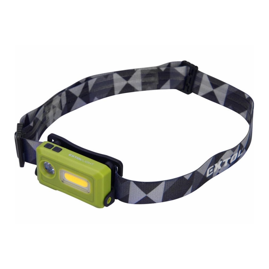 Extol - LED Újratölthető fejlámpa LED/500 mAh/3,7V IPX4