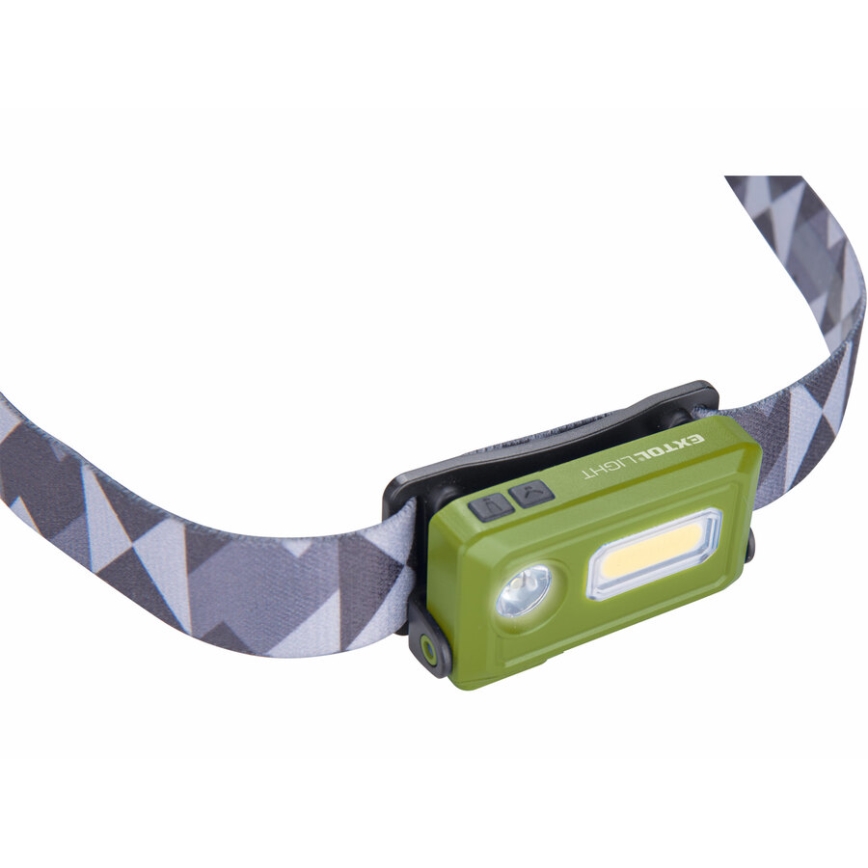 Extol - LED Újratölthető fejlámpa LED/500 mAh/3,7V IPX4