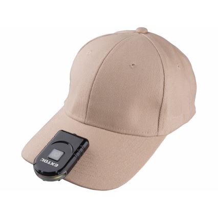 Extol - LED Újratölthető zseblámpa sapkához klipsszel LED/500 mAh