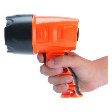 Extol - LED Zseblámpa LED/3W/1500 mAh/3,7V IPX4 narancssárga/fekete