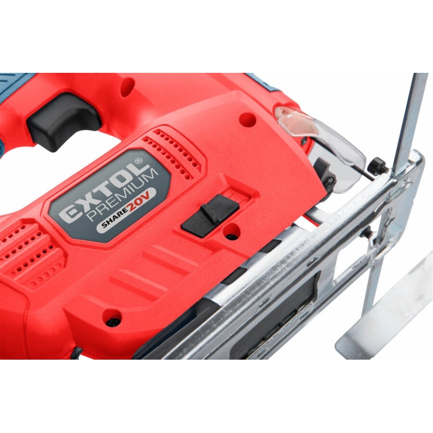 Extol Premium - Akkumlátoros szúrófűrész LED világítással 2000 mAh 20V