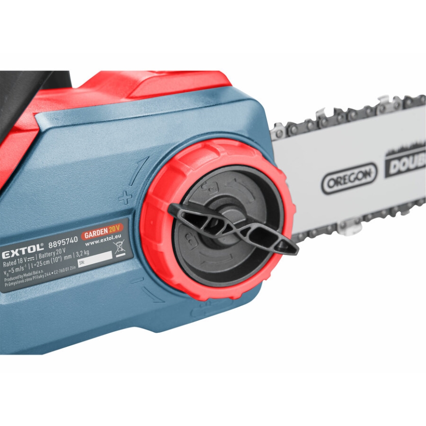 Extol Premium - Akkumulátoros láncfűrész 2000 mAh 20V