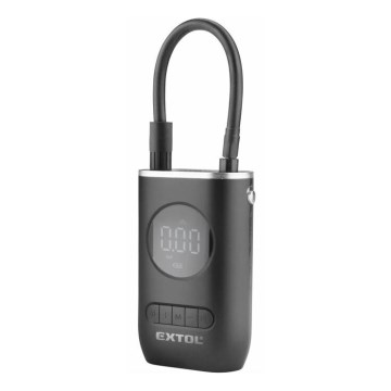 Extol Premium - Digitális zsebkompresszor 4000 mAh 7,4V fekete