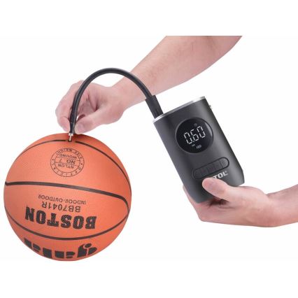 Extol Premium - Digitális zsebkompresszor 4000 mAh 7,4V fekete