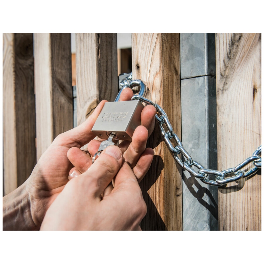 Extol Premium - Fém lakat 50 mm ezüst