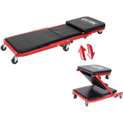 Extol Premium - Gurulós szerelőpad és ülőke 2 az 1-ben