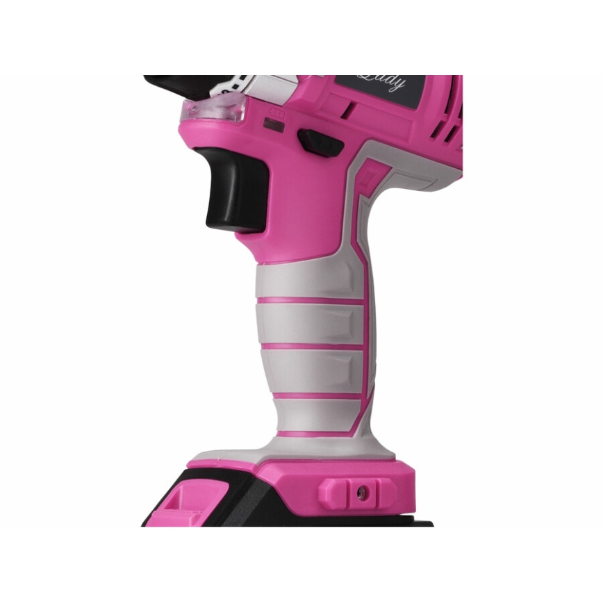 Extol - Vezeték nélküli fúrócsavarhúzó 1300 mAh 12V rózsaszín