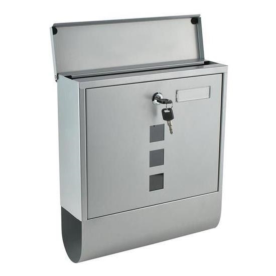 Ezüstszínű postaláda 34x30,7 cm