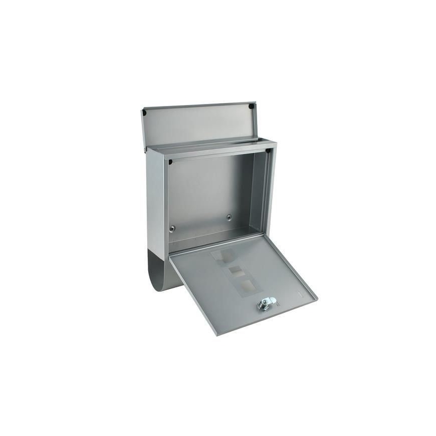 Ezüstszínű postaláda 34x30,7 cm