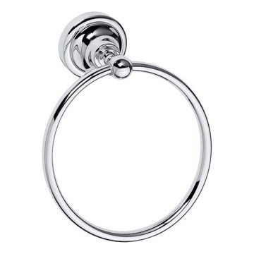 Ezüstszínű törölközőtartó 16x19 cm