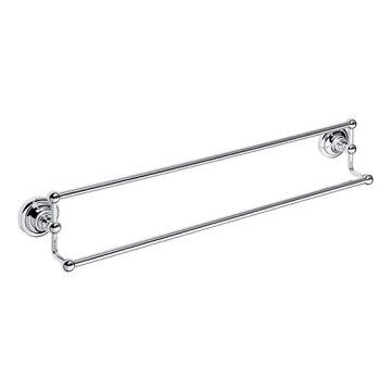 Ezüstszínű törölközőtartó, 66,5 x 12,5 cm