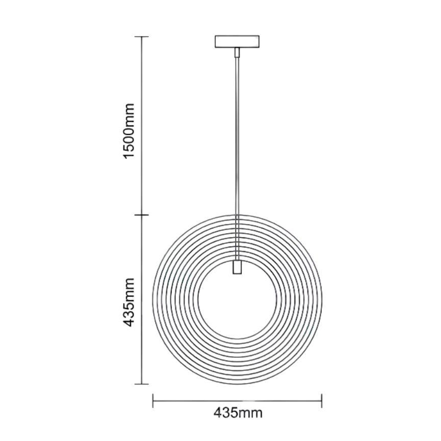 Fa csillár kötélen 1xE27/60W/230V átm. 43,5 cm tömör/furnér/bükk/kaucsukfa