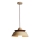 Fa csillár zsinóron 1xE27/60W/230V Ø 33 cm tömörfa/tölgy/dió/kaucsukfa