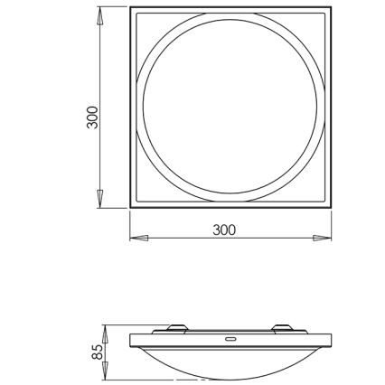 Fabas 2867/61/102 - Mennyezeti lámpa OSAKA 2xE27/42W/230V