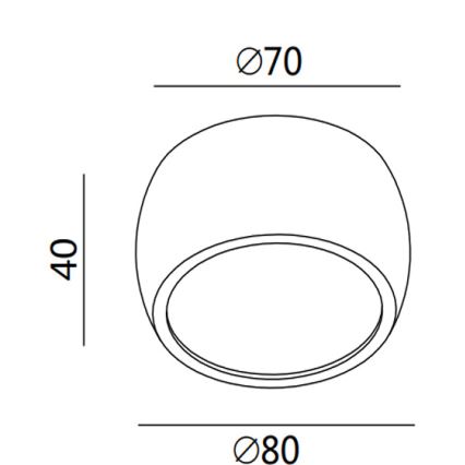 Fabas 3428/71/102 - LED spotlámpa VASTO LED/7W/230V