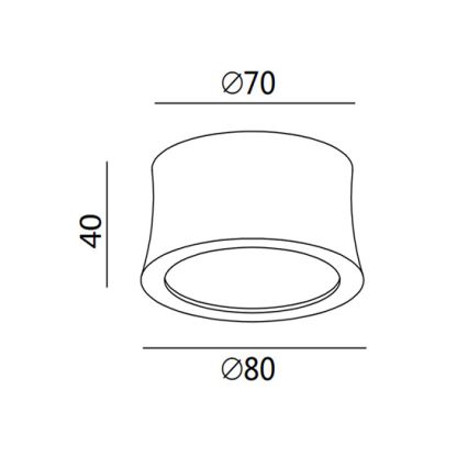 Fabas 3440/71/102 - PONZA LED spotlámpa LED/7W/230V