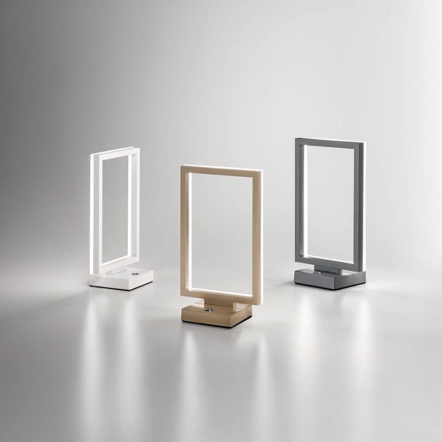 Fabas Luce 3394-30-282 - LED Dimmelhető asztali lámpa BARD LED/15W/230V antracit