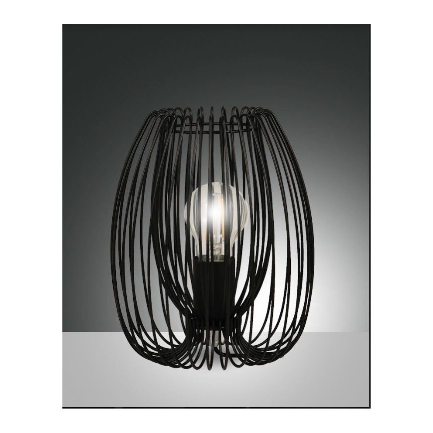 Fabas Luce 3677-34-101 - Asztali lámpa CAMP 1xE27/40W/230V fekete