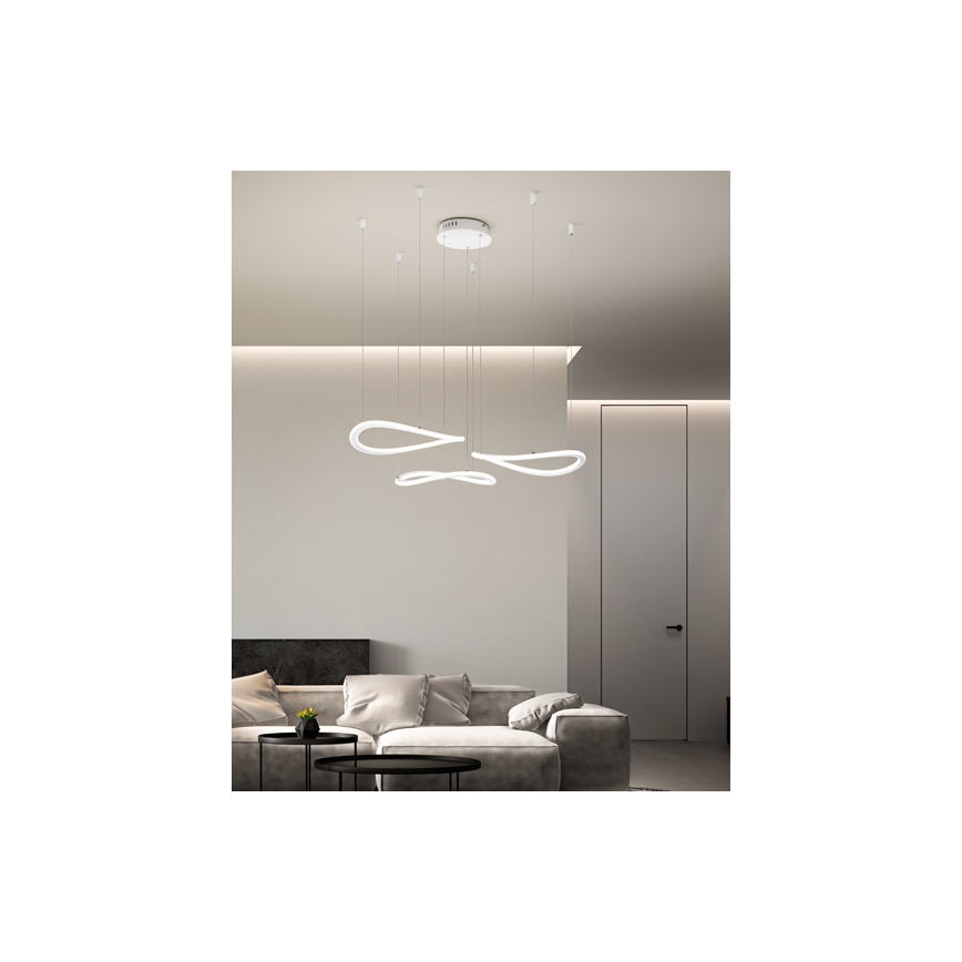 Fabas Luce 3711-47-102 - LED Csillár zsinóron TIRRENO LED/50W/230V