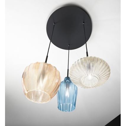 Fabas Luce 3725-47-363 - Csillár zsinóron OLBIA 3xE27/40W/230V