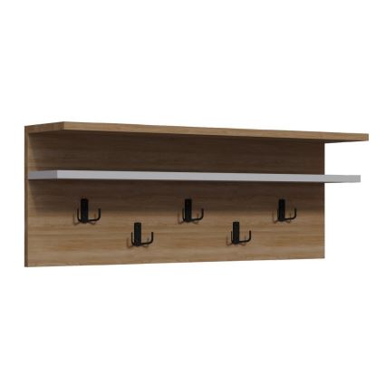 Fali akasztó ROLKER 90x31,4 cm barna