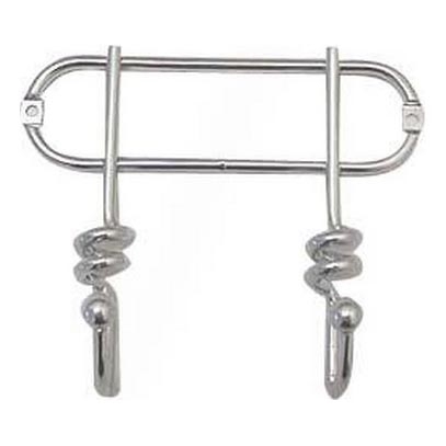 Fali akasztó TWIST 13,5x16,5 cm fényes króm