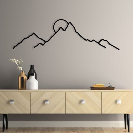 Fali dekoráció 100x29 cm hegy fém