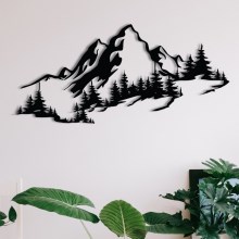 Fali dekoráció 30x67 cm hegyek