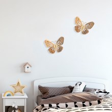 Fali dekoráció 32x29 cm pillangó